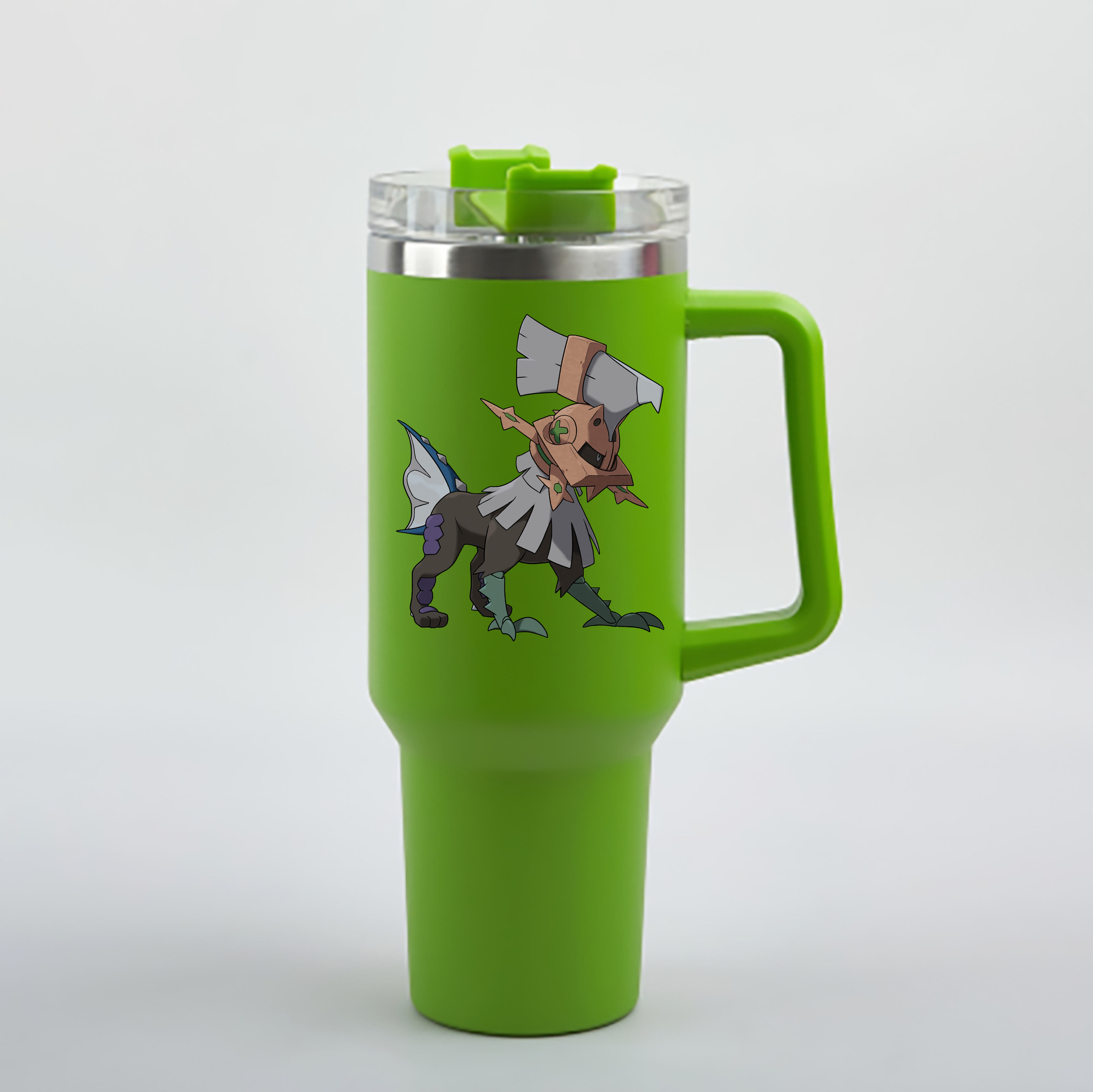 （画像用） ポケットモンスター Pokémon 1200mL車用タンブラー - クリスタルステッカー（プラスチックストロー付き）